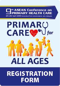 9th ASEAN Conference on Primary Health Care Registration  Form